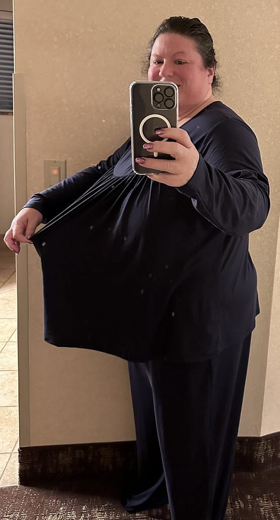 plus size navy blue long sleeve pajama set 2