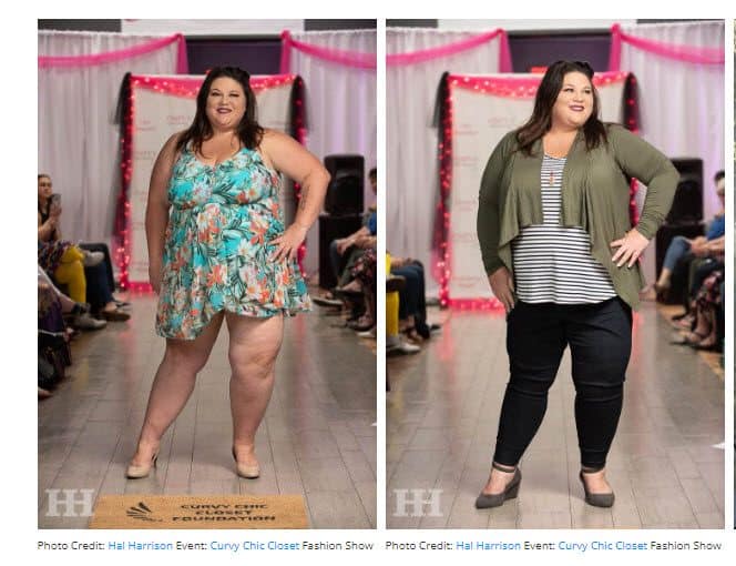 plus size model tish lee finally full of self-love walking runway