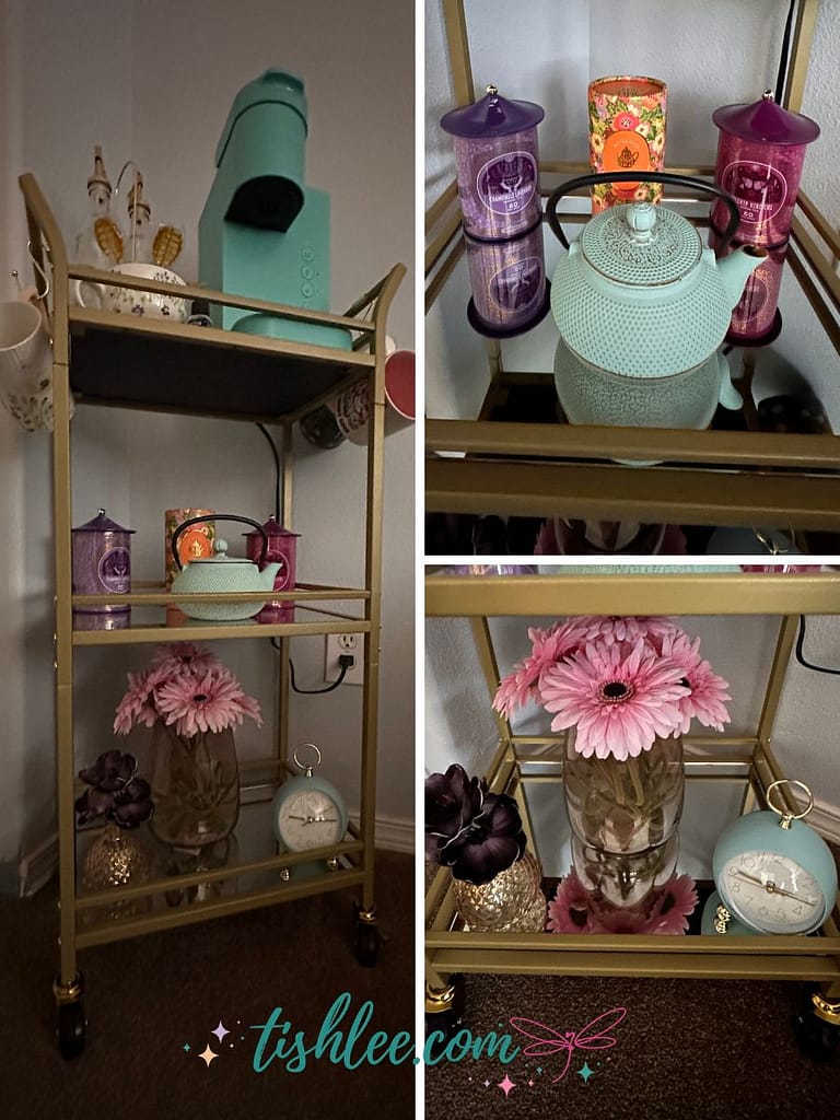 cozy corner tea station